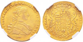 Napoli 
Ferdinando IV di Borbone  Re di Napoli 1759-1816 
6 Ducati, Napoli, 1767, AU 8.82 g.
Avers : FERDINAND IV D G SICILIAR ET HIER REX
Revers ...