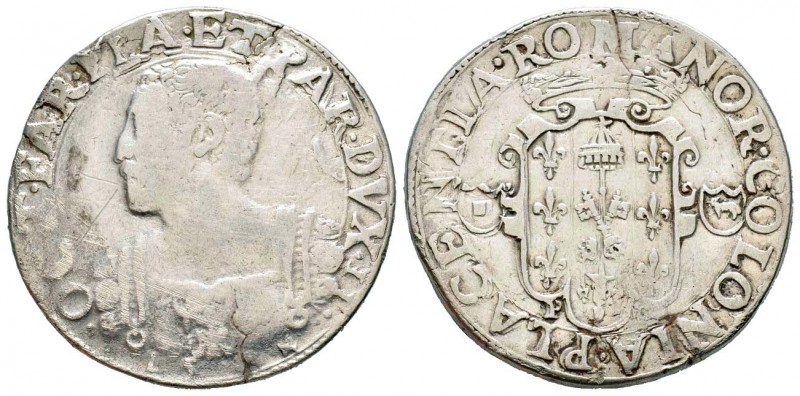 Piacenza, Ottavio Farnese 1556-1586
Ducatone, Piacenza, 1584, AG 26.85 g.
Aver...