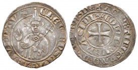 Clemens V 1305-1314
Grosso, Pont de Sorgues, non daté, AG 2.6 g.
Avers : CLEMENS PAPA QVINTVS.
Revers : Dans le  cercle extérieur AGIM TIBI GRA OMN...