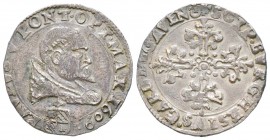 Paulus V 1605-1621
Mezzo Franco, Avignone, 1609, AG 6.74 g.
Avers : PAVLVS V PONT OPT MAX 1609
Revers : SPCIP BVRGHESIVS CARD LEG AVEN.
Ref : Munt...