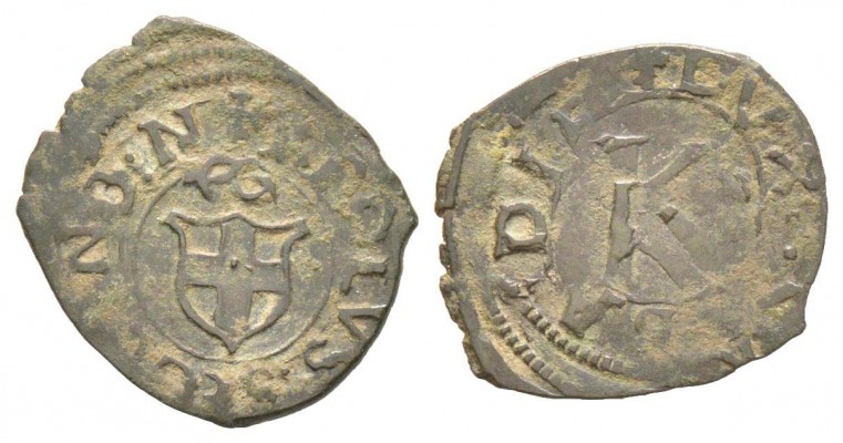 Savoie,  Carlo II 1504-1553
Mezzo Quarto, I type, Nizza, non daté, Billon 0.72 ...
