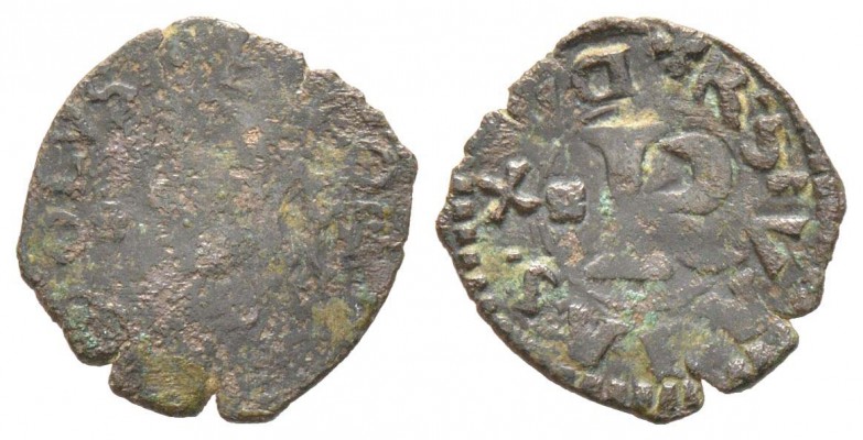 Savoie,  Carlo II 1504-1553
Denaro Piccolo, II type, non daté, Billon 0.92 g.
...