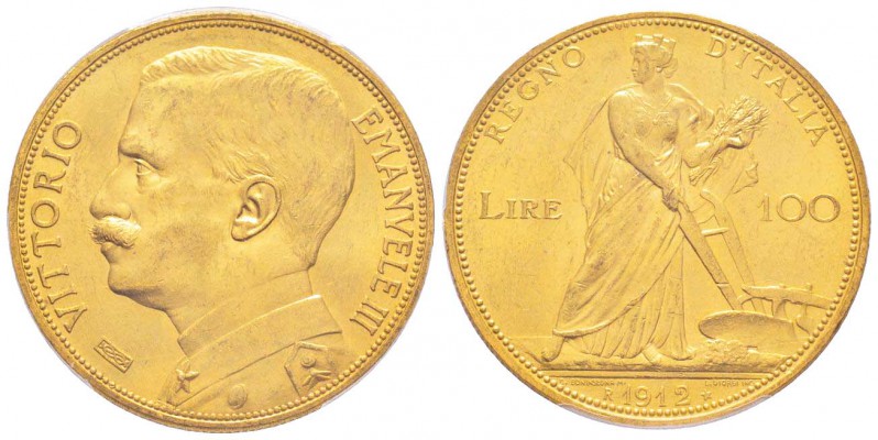 Vittorio Emanuele III 1900-1943
100 lire, Rome, 1912 R, AU 32.25 g.
Ref : MIR....