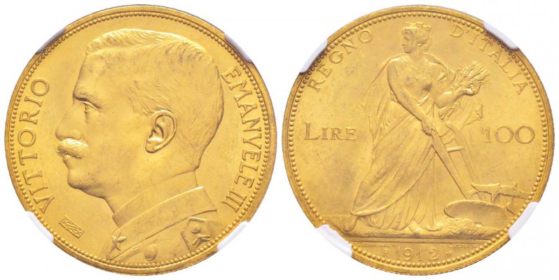 Vittorio Emanuele III 1900-1943
100 lire, Rome, 1912 R, AU 32.25 g.
Ref : MIR....