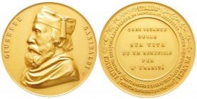 Repubblica Italiana  1946 - oggi
Médaille en or, 1982, AU 140 g.  917‰ 59 mm 
Avers : GIUSEPPE GARIBALDI
Revers : AMERICA  ITALIA  FrancIA en bas N...