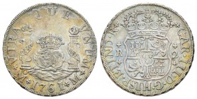 Mexico
Carlo III 1759-1788
2 Reales, 1761 M, AG 6.80 g.       
Ref : Cal. 1325 , KM#87            
Conservation : Superbe. Belle Patine