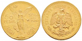 Mexico
50 Pesos, 1921, AU 41.66 g. 900‰               
Ref : Fr.172, KM#481            
Conservation : Superbe