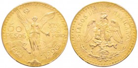 Mexico
50 Pesos, 1923, AU 41.66 g. 900‰               
Ref : Fr.172, KM#481             
Conservation : PCGS MS63