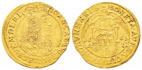 Poland
Jan II Casimir 1649-1668
Ducat, Torun, 1661, AU 3.40 g.
Avers : IOAN CAS D G R POL ET SVE M D L R P
Revers : MONETA AVREA CIVIT THORVNENSIS...