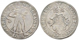 Switzerland
Thaler, Solothurn, 1550-1570, AG 28.42 g.               
Avers :  SANCTVS VRSVS MARTIR   
Revers :  SOLODORENSIS MONETA
Ref : HMZ 2-82...