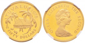 Tuvalu
50 Dollars, 1976, AU 15.98 g. 917‰ 
Ref : Fr.1, KM#9
Conservation : NGC Proof 67 ULTRA CAMEO
Quantité: 2074 exemplaires. Rare