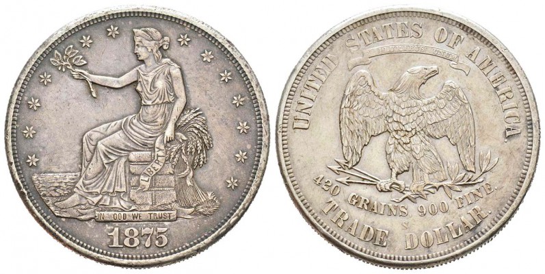 USA, Trade Dollar, Philadelphia, 1875, AG 27.22 g.               
Ref : UWC X#M...