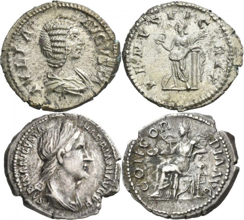 Antike: Vier berühmte Damen der Antike: Sabina + 136, Gattin des Hadrianus, AR-D...