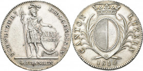 Schweiz: Luzern: 4 Franken 1814. 29,40 g. HMZ 2-668c. Vorzüglich+.
 [differenzbesteuert]