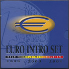 Belgien: Introset - Kursmünzensatz 1999-2000-2001 / Tripple Set. Beinhaltet die Umlaufmünzen 1c - 2€ der drei Jahrgänge. Einige Münzen nicht im Umlauf...