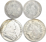 Altdeutschland und RDR bis 1800: Bayern, kleine Partie mit 3 Münzen: ½ Madonnentaler 1770 und 2 x 1 Taler 1755 und 1772.
 [differenzbesteuert]