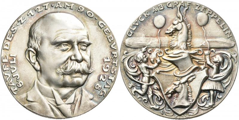 Medaillen Deutschland - Personen: Silbermedaille 1928, von Karl Goetz, auf die T...