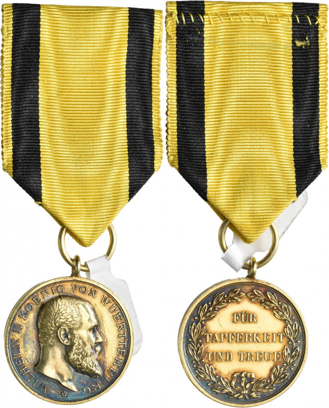 Orden & Ehrenzeichen: Württemberg, Goldene Militärverdienstmedaille, Für Tapferk...