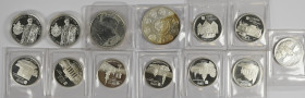 Alle Welt: Kleines Silberlot mit 2 Münzen (OZ) und 11 Medaillen aus Silber.
 [differenzbesteuert]