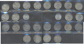 Frankreich: Sammlung diverser Münzen aus Frankreich, von Kleinmünzen in Kupfer bis zu großen 5 Francs aus Silber aus verschiedenen Epochen (An 12/1803...