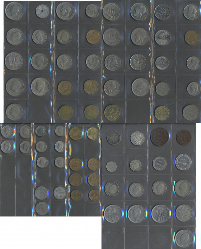 Griechenland: Album mit 110 Münzen aus Griechenland 19. und 20. Jahrhundert, int...