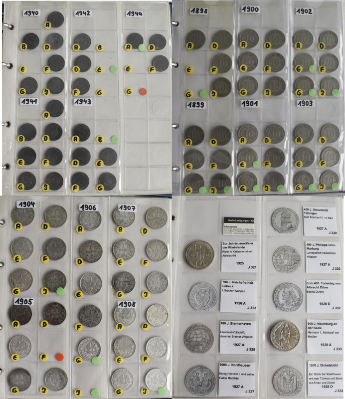 Deutschland 1871 - 1945: Eine liebevoll zusammengesteltle Sammlung der Münzen vo...