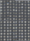 Umlaufmünzen 1 Pf. - 1 Mark: Lot 99 x 1 Mark, Jaeger 9 (21) und 17 (78), nach Jahrgängen in Folien sortiert, teilweise mehrfach vorhanden, diverse Erh...