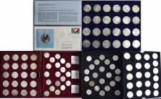 Bundesrepublik Deutschland 1948-2001: Konvolut mit 5 und 10 DM Gedenkmünzen in 2 Schatullen, 25 + 50 ATS Münzen (augenscheinlich komplett) in einem Ge...