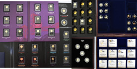 Medaillen: Lot 55 diverse Goldmedaillen überwiegend aus sehr teuren Abobezügen. Dabei ”Die ersten Fünf in Gold”, ”Das Gold der Deutschen”, ”60 Jahre B...