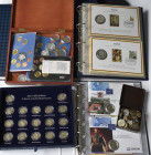 Nachlässe: Karton mit diversen Münzen, dabei 2 Euro Gedenkmünzen, Numisbriefe, Gedenkmünzen der BRD und bisschen Weltmünzen.
 [differenzbesteuert]...