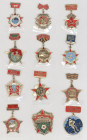 Orden & Ehrenzeichen: Umfangreicher Fundus sowjetischer Ehrenzeichen für die in Ungarn stationierten Soldaten der sowjetischen Armee aus den 1980'er J...