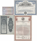 USA: Lot 20 diverser Aktien / Wertpapiere, sehr dekorativ, USA um 1970, dabei aber auch 1000$ New York Central Railroad Company 1913 und 1000$ NY-Cent...