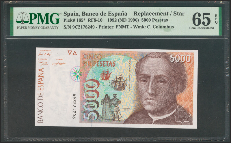 5000 Pesetas. 12 de Octubre de 1992. Serie especial 9C. (Edifil 2021: 484b). SC....