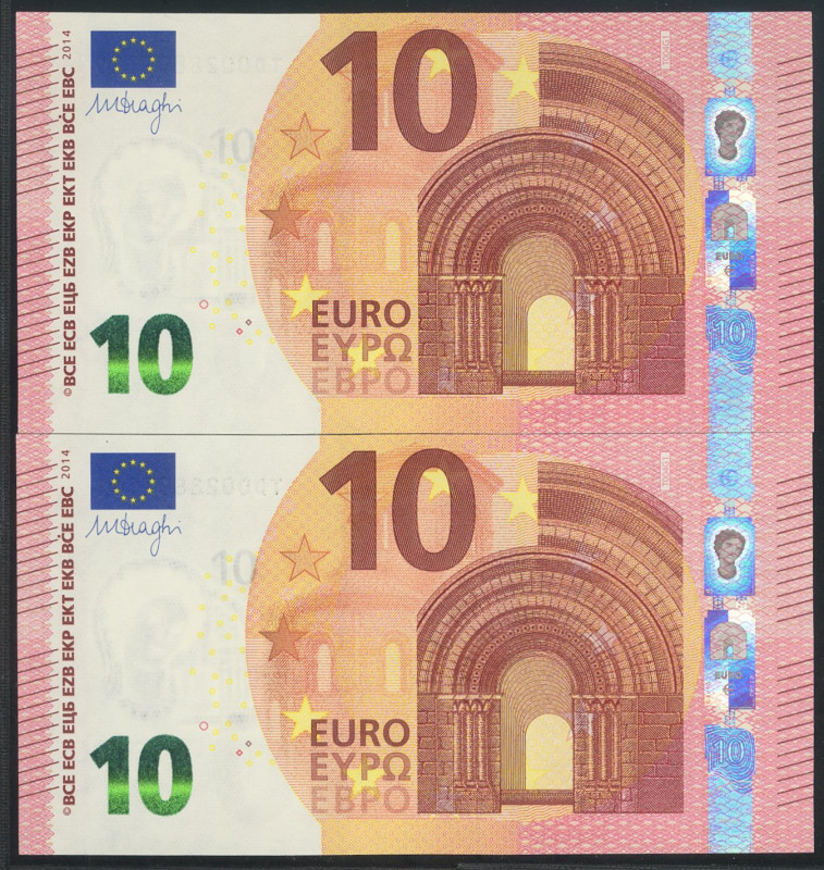 10 Euros. 23 de Septiembre de 2014. Pareja correlativa (cabe recordar que el últ...