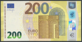 200 Euros. (2019ca). Firma Draghi. Serie U (Francia). (Edifil 2021: 498). SC.