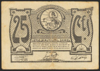 DAIMIEL (CIUDAD REAL). 25 Céntimos. (1937ca). Serie D. (González: 2175). Inusual. MBC-.