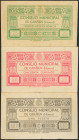 GRAÑEN (HUESCA). 25 Céntimos, 50 Céntimos y 1 Peseta. (1937ca). (González: 2723/25). Rara serie completa. MBC+.