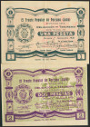 PORCUNA (JAEN). 1 Peseta y 2 Pesetas. 1 de Septiembre de 1937. (González: 4243, 4244). Inusuales. EBC.