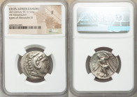 DANUBE REGION. Balkan Tribes. Imitating Alexander III the Great. 3rd century BC or later. AR tetradrachm (27mm, 11h). NGC Fine. Celtic issue imitating...