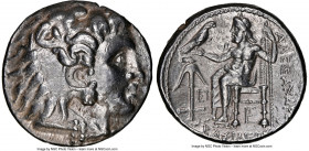 MACEDONIAN KINGDOM. Alexander III the Great (336-323 BC). AR tetradrachm (26mm, 1h). NGC XF, brushed. Posthumous issue of Uncertain Mint 6A in Babylon...