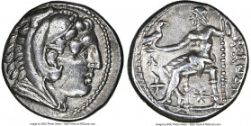 MACEDONIAN KINGDOM. Alexander III the Great (336-323 BC). AR tetradrachm (25mm, 17.16 gm, 7h). NGC Choice VF 5/5 - 5/5. Posthumous issue of Amphipolis...