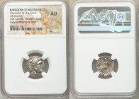 MACEDONIAN KINGDOM. Alexander III the Great (336-323 BC). AR drachm (17mm, 12h). NGC AU. Early posthumous issue of Magnesia ad Maeandrum, ca. 323-319 ...