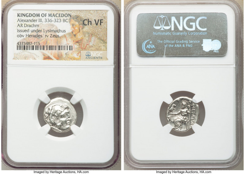 MACEDONIAN KINGDOM. Alexander III the Great (336-323 BC). AR drachm (18mm, 12h)....