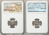 MACEDONIAN KINGDOM. Alexander III the Great (336-323 BC). AR drachm (19mm, 12h). NGC Choice VF. Posthumous issue of 'Colophon', 310-301 BC. Head of He...