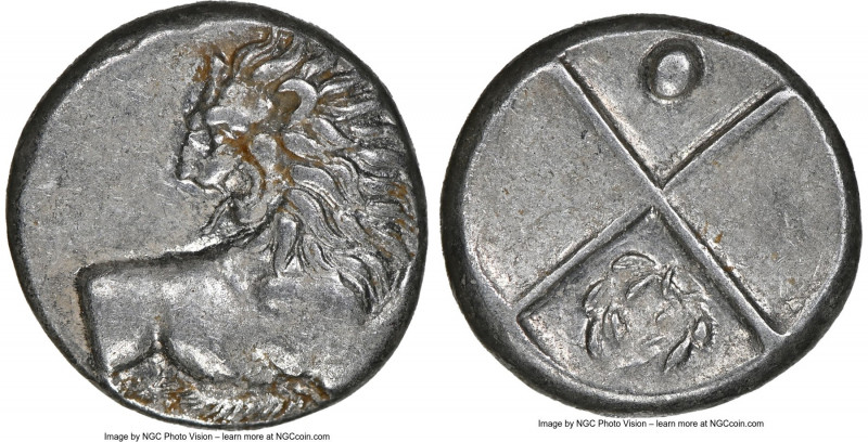 THRACE. Chersonesus. Ca. 4th century BC. AR hemidrachm (13mm). NGC AU. Persic st...