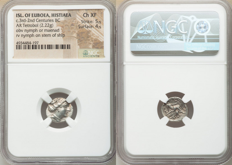 EUBOEA. Histiaea. Ca. 3rd-2nd centuries BC. AR tetrobol (14mm, 2.22 gm, 11h). NG...