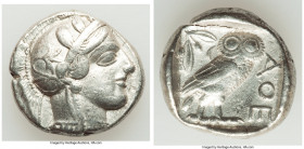 ATTICA. Athens. Ca. 440-404 BC. AR tetradrachm (25mm, 17.12 gm, 5h). VF. Mid-mass coinage issue. Head of Athena right, wearing earring, necklace, and ...