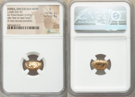 IONIA. Uncertain mint. Ca. 600-550 BC. EL third-stater or trite (15mm, 4.69 gm). NGC Fine 2/5 - 4/5. Lydo-Milesian standard. Head of lion or panther l...