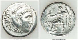 PAMPHYLIA. Aspendus. Ca. 212/11-184/3 BC. AR tetradrachm (30mm, 15.46 gm, 1h). Choice VF, crystalized, lamination. Name and types of Alexander III the...