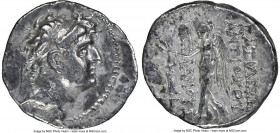 SELEUCID KINGDOM. Antiochus VIII Epiphanes Grypus (121-96 BC). AR hemidrachm (15mm, 10h). NGC VF. Antioch on the Orontes, Second Reign, ca. 112-111/0 ...